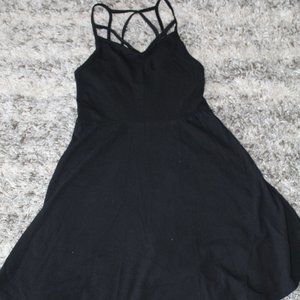 PINK Victoria’s Secret Black White Logo Size X-Small Cotton Sleeveless Dress